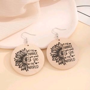 Wood earrings